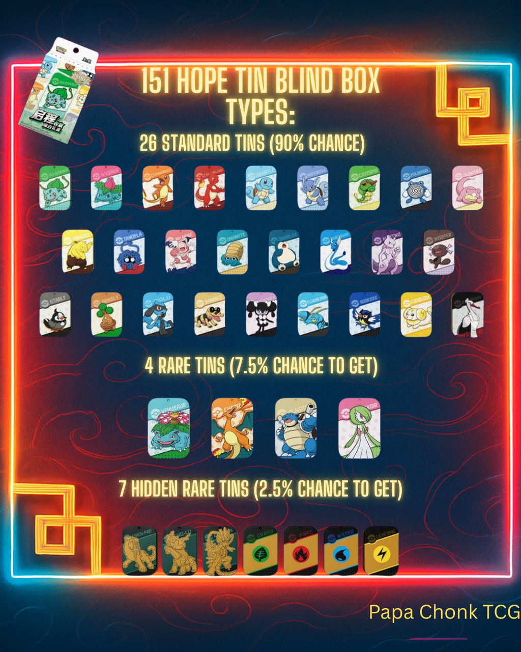 151 Bulbasaur Tin Blind Box