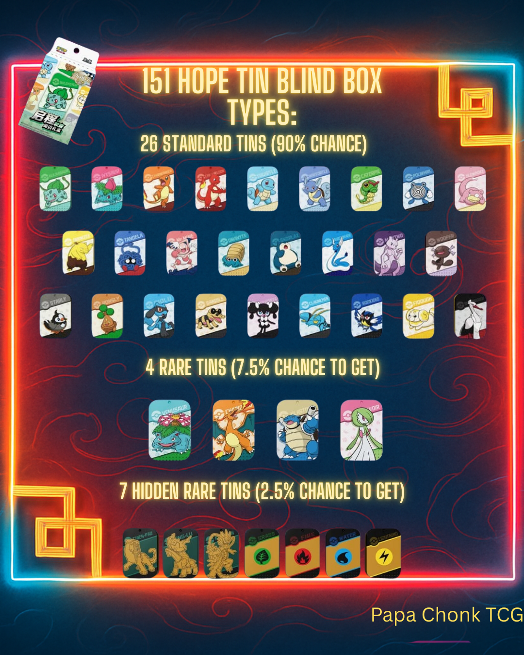 151 Bulbasaur Tin Blind Box