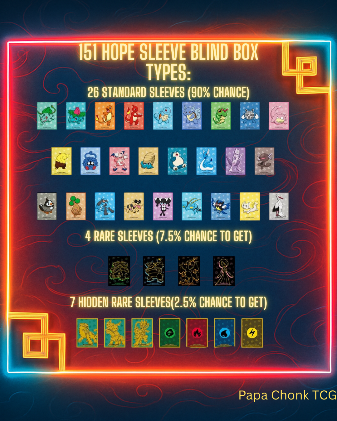 151 Mewtwo Sleeve Blind Box – Papa Chonk TCG